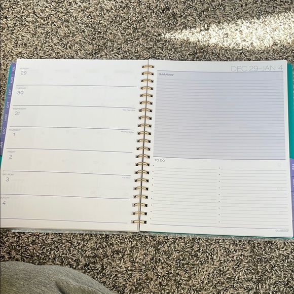 Cambridge 2025-2027 Blue and Purple Home Office Planner Calendar - Picture 8 of 10